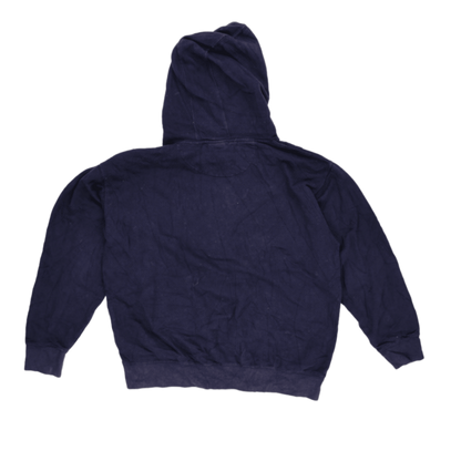 Nike Navy Blue Pullover Hoodie Large Cotton Blend Men's Activewear