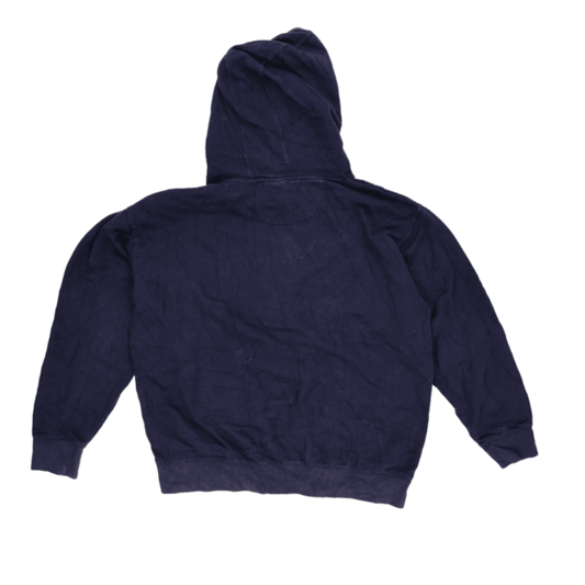 Nike Navy Blue Pullover Hoodie Large Cotton Blend Men's Activewear