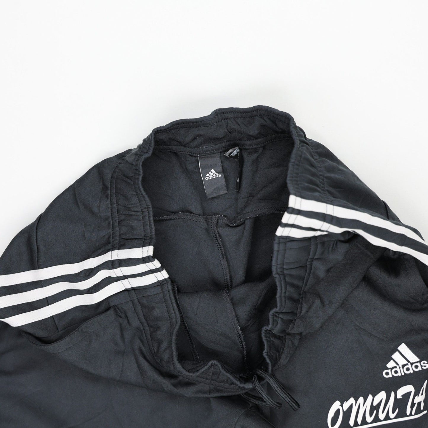 Adidas Omuta Black Track Pants Men's Medium Polyester 74 cm Inseam 40 cm Waist