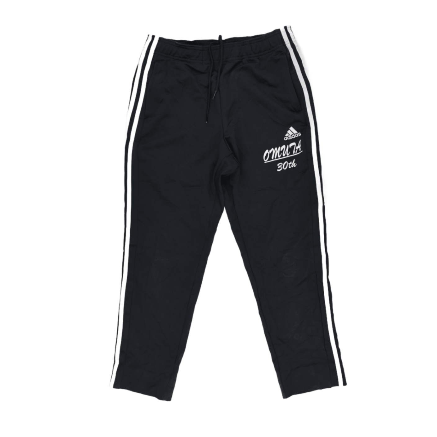 Adidas Omuta Black Track Pants Men's Medium Polyester 74 cm Inseam 40 cm Waist