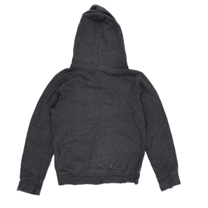 Russell Athletic Charcoal Grey Full Zip Hoodie Unisex Small Cotton Blend Vintage