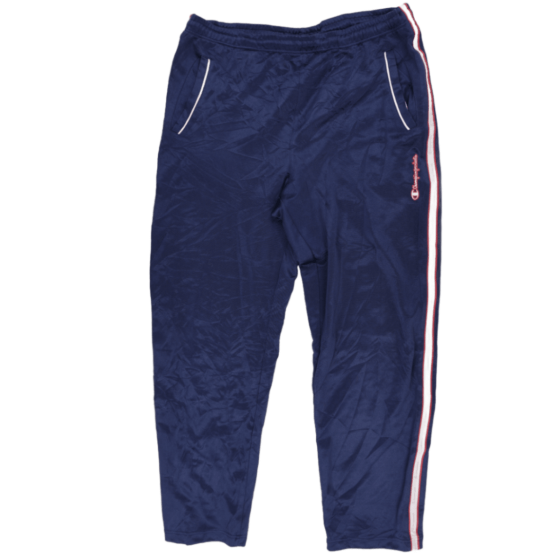 Champion Track Pants Navy Blue Medium Polyester 76 Inseam Men's Clothing