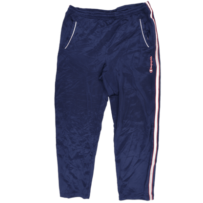 Champion Track Pants Navy Blue Medium Polyester 76 Inseam Men's Clothing