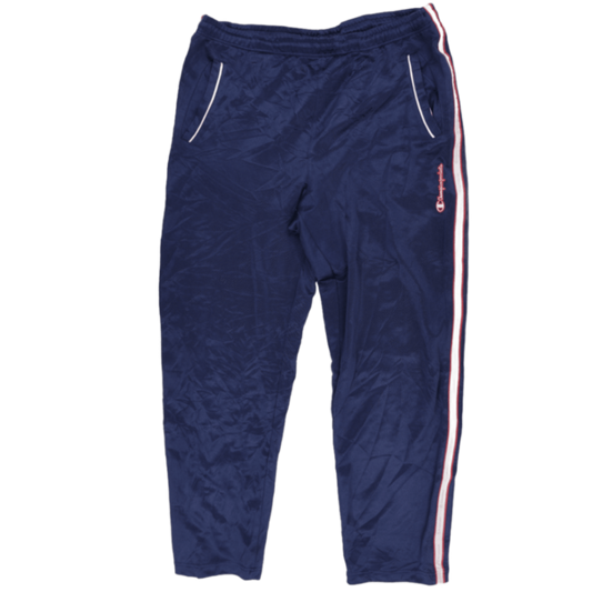 Champion Track Pants Navy Blue Medium Polyester 76 Inseam Men's Clothing