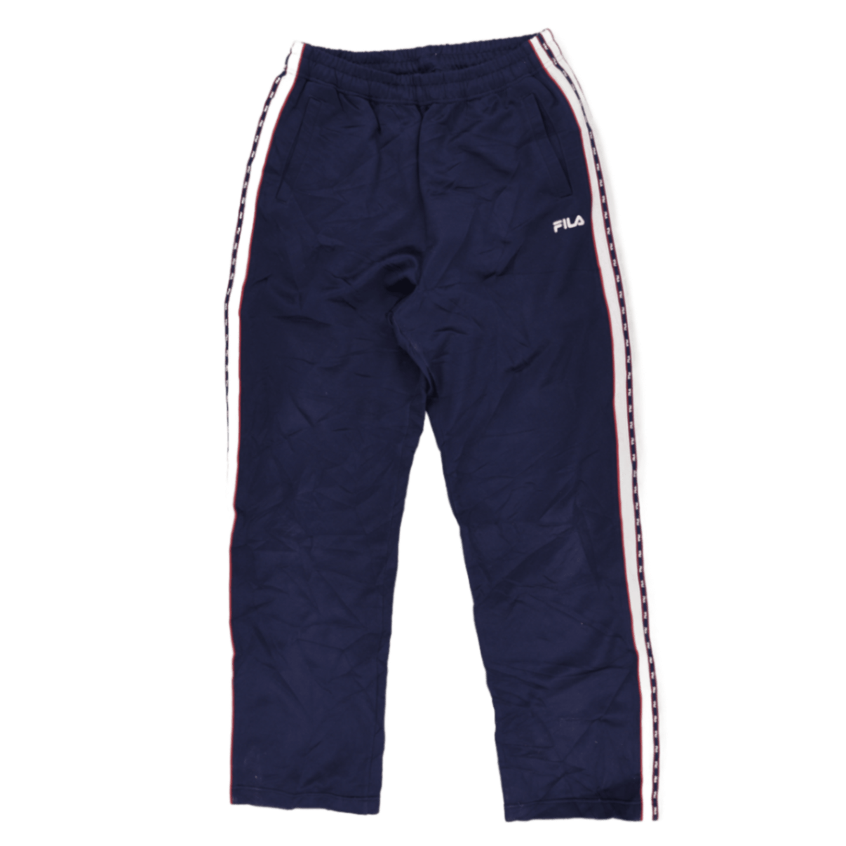 Fila Navy Blue Track Pants Large Polyester Blend for Men