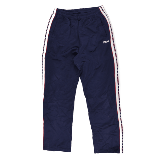 Fila Navy Blue Track Pants Large Polyester Blend for Men