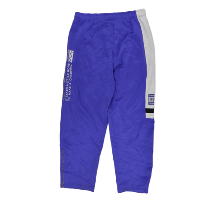 Champion Vintage Track Pants Blue Grey Polyester Size Medium