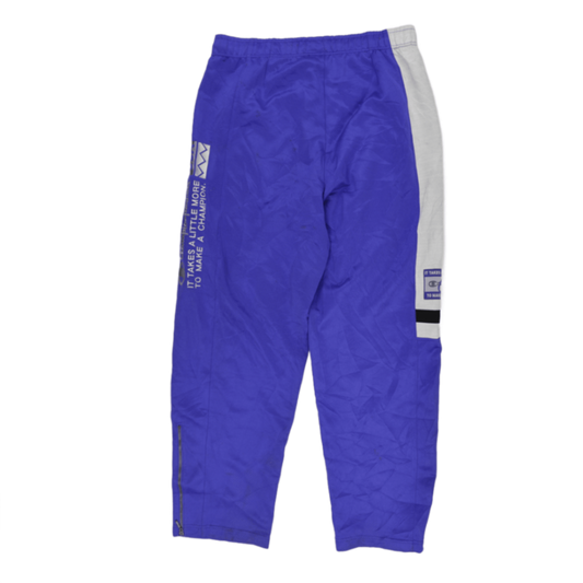 Champion Vintage Track Pants Blue Grey Polyester Size Medium