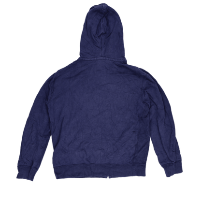 Polo Ralph Lauren Navy Blue Full Zip Hoodie Large Cotton Blend Casual Hoodie
