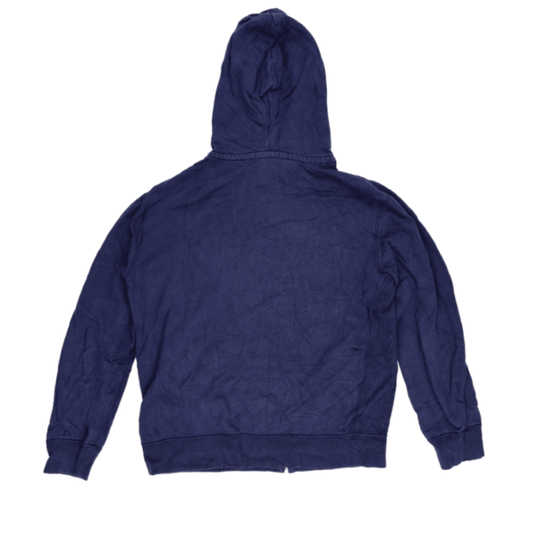 Polo Ralph Lauren Navy Blue Full Zip Hoodie Large Cotton Blend Casual Hoodie