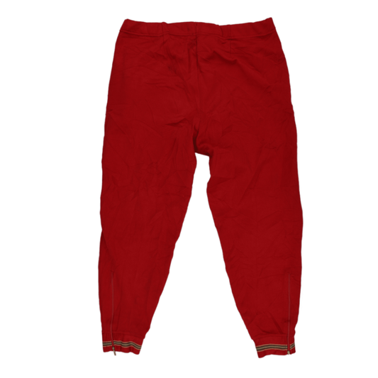 adidas Vintage Red Track Joggers Men Size Medium 74 cm Inseam 84 cm Waist Polyester