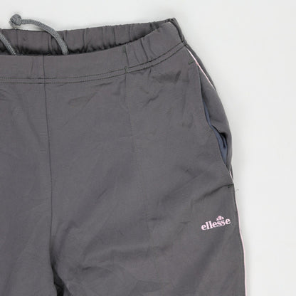 Ellesse Womens Grey Track Pants Medium Polyester Mix 74cm Inseam 38cm Waist