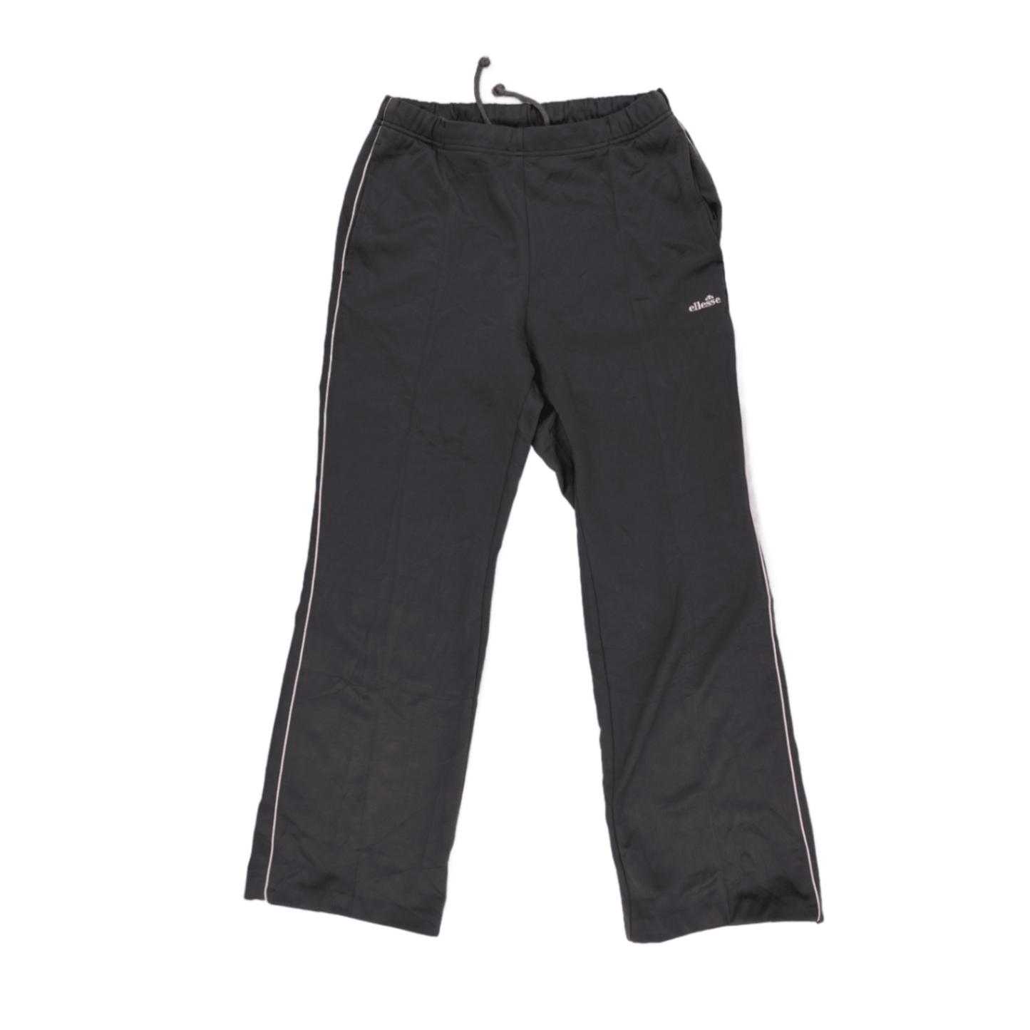 Ellesse Womens Grey Track Pants Medium Polyester Mix 74cm Inseam 38cm Waist