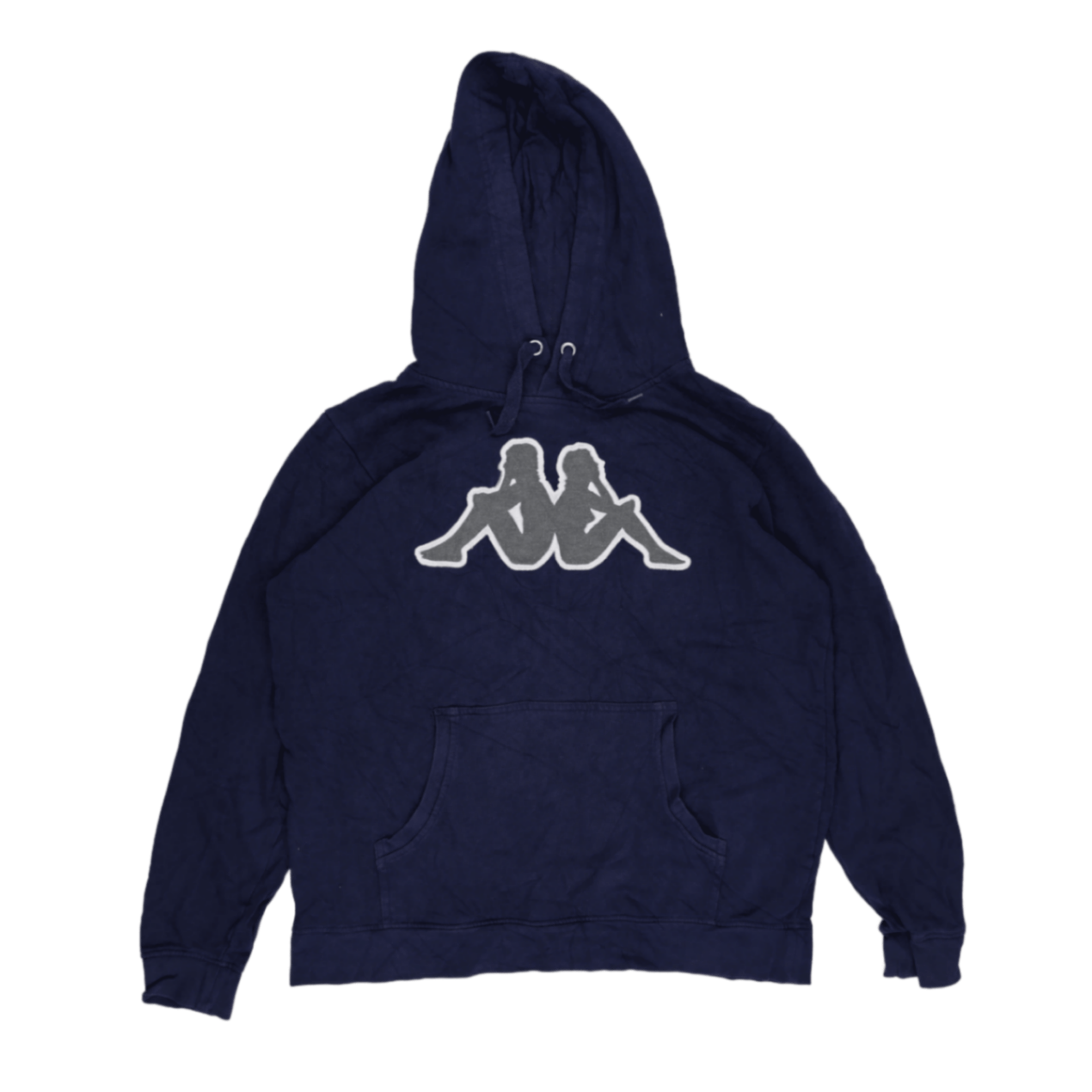 Kappa Navy Blue Pullover Hoodie Unisex Size 16 Years 176cm Cotton Blend