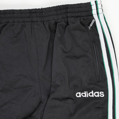adidas Black Track Trousers Men's Size M 78 cm Inseam 84 cm Waist Polyester