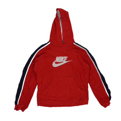 Nike Vintage Red Pullover Hoodie Men Size Medium Cotton Blend Hooded Sweatshirt
