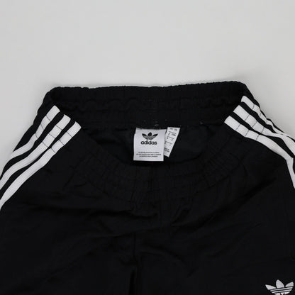 Adidas Originals Black Trefoil Three Stripe Track Pants Size Small 75 cm Inseam 76 cm Waist Polyester