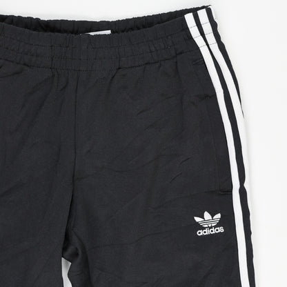 Adidas Originals Black Trefoil Three Stripe Track Pants Size Small 75 cm Inseam 76 cm Waist Polyester