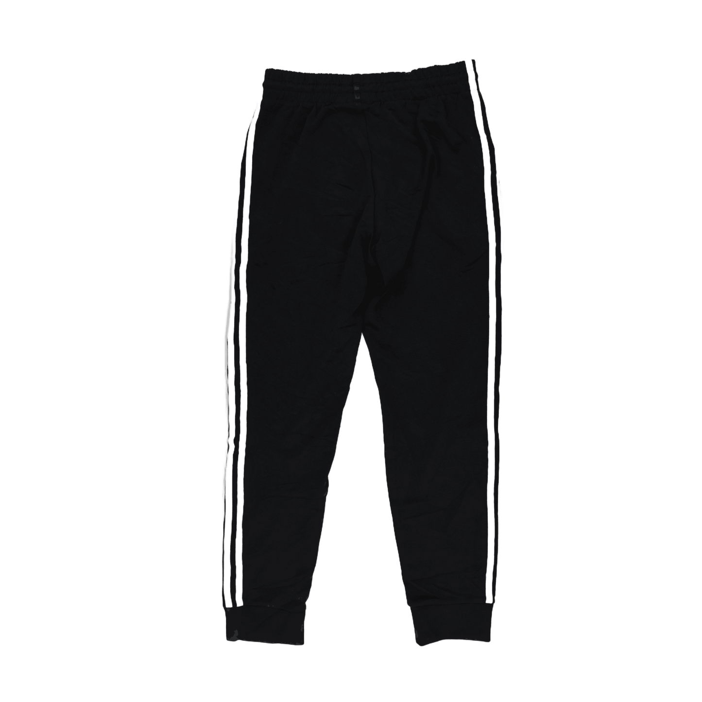 Adidas Originals Black Trefoil Three Stripe Track Pants Size Small 75 cm Inseam 76 cm Waist Polyester