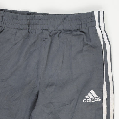 adidas Grey Three Stripe Track Pants for Men Size L Polyester