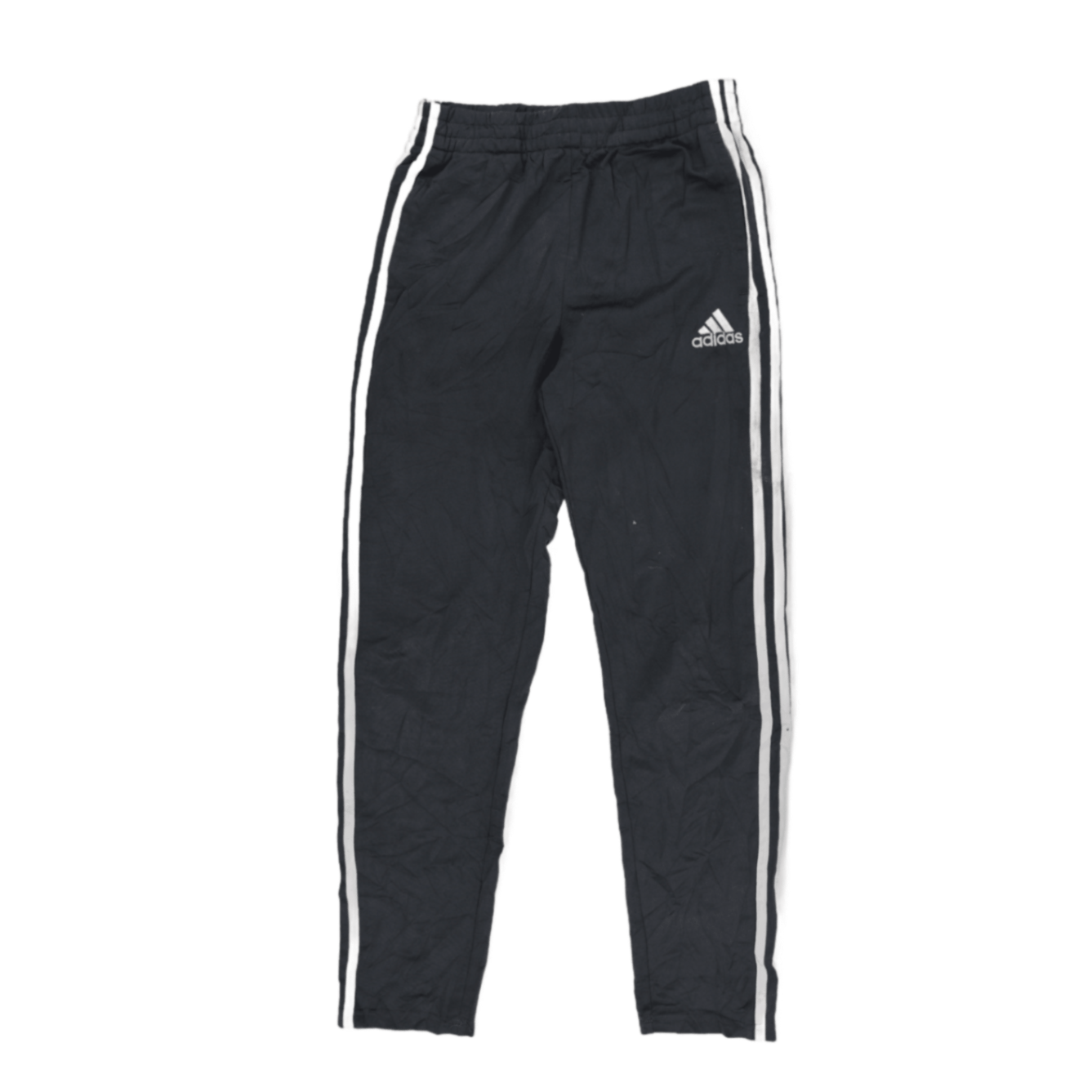 adidas Grey Three Stripe Track Pants for Men Size L Polyester