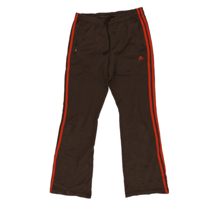 adidas Brown Track Trousers Medium Polyester Vintage Climalite 80 cm Inseam