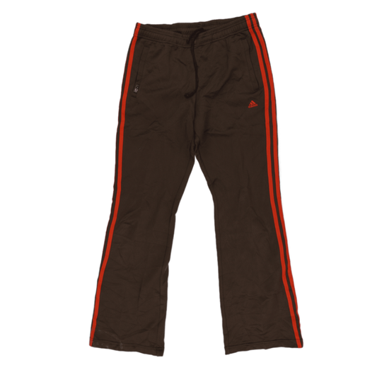 adidas Brown Track Trousers Medium Polyester Vintage Climalite 80 cm Inseam