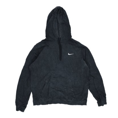Nike Vintage Black Cotton Pullover Hoodie Large