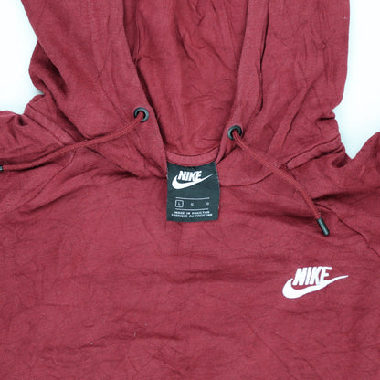 Nike Burgundy Pullover Hoodie for Men Size Large Cotton