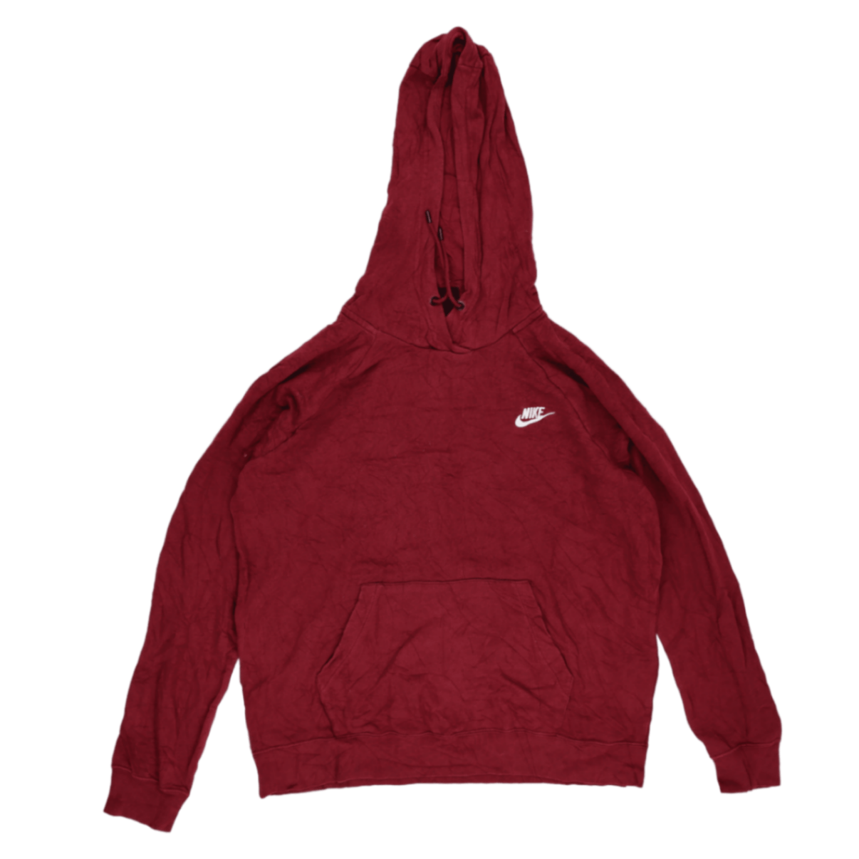 Nike Burgundy Pullover Hoodie for Men Size Large Cotton