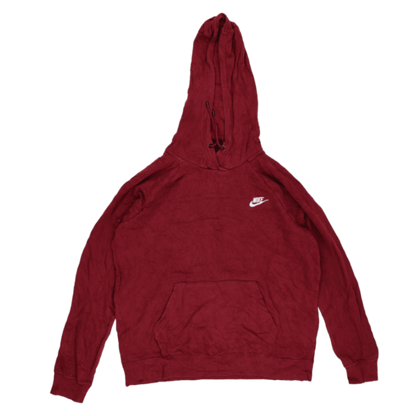 Nike Burgundy Pullover Hoodie for Men Size Large Cotton