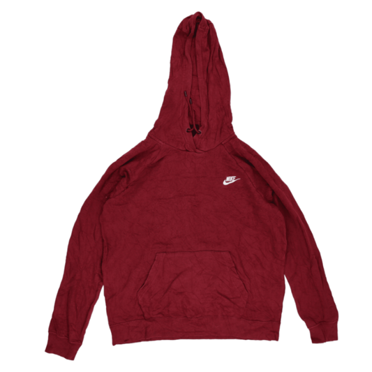 Nike Burgundy Pullover Hoodie for Men Size Large Cotton