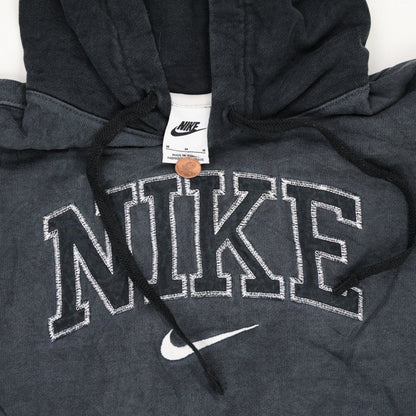 Nike Vintage Black Pullover Hoodie Men Medium Cotton Hooded