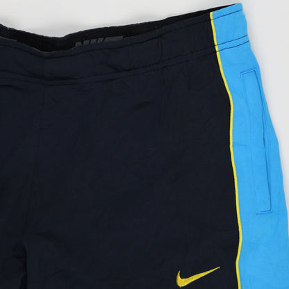 Nike Dri-FIT Vintage Navy Blue Track Bottoms Men Size Medium 42 Inseam Polyester