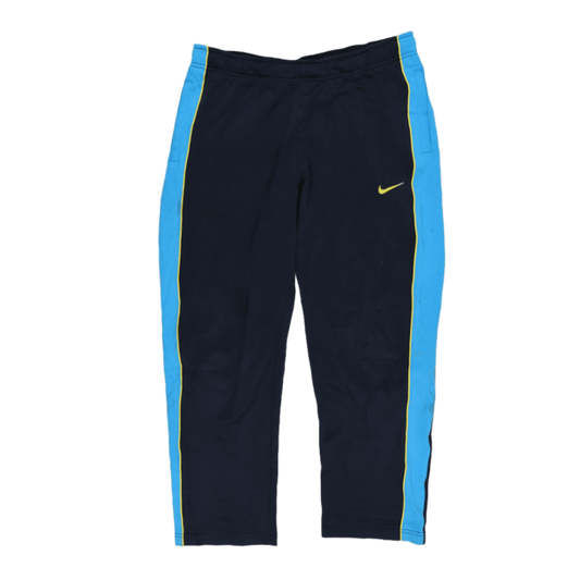 Nike Dri-FIT Vintage Navy Blue Track Bottoms Men Size Medium 42 Inseam Polyester