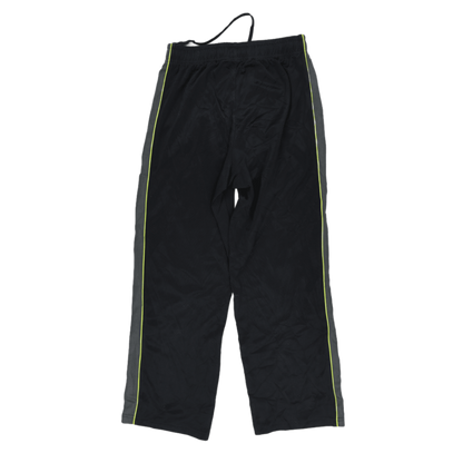 PUMA Black Grey Track Pants Men's Medium Polyester 78cm Inseam