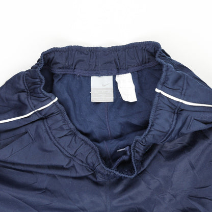 Nike Track Trousers Navy Blue Medium Polyester Men's 77 cm Inseam 39 cm Waist