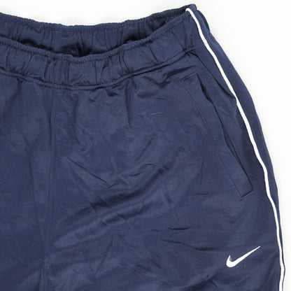Nike Track Trousers Navy Blue Medium Polyester Men's 77 cm Inseam 39 cm Waist