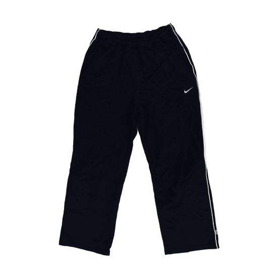 Nike Track Trousers Navy Blue Medium Polyester Men's 77 cm Inseam 39 cm Waist