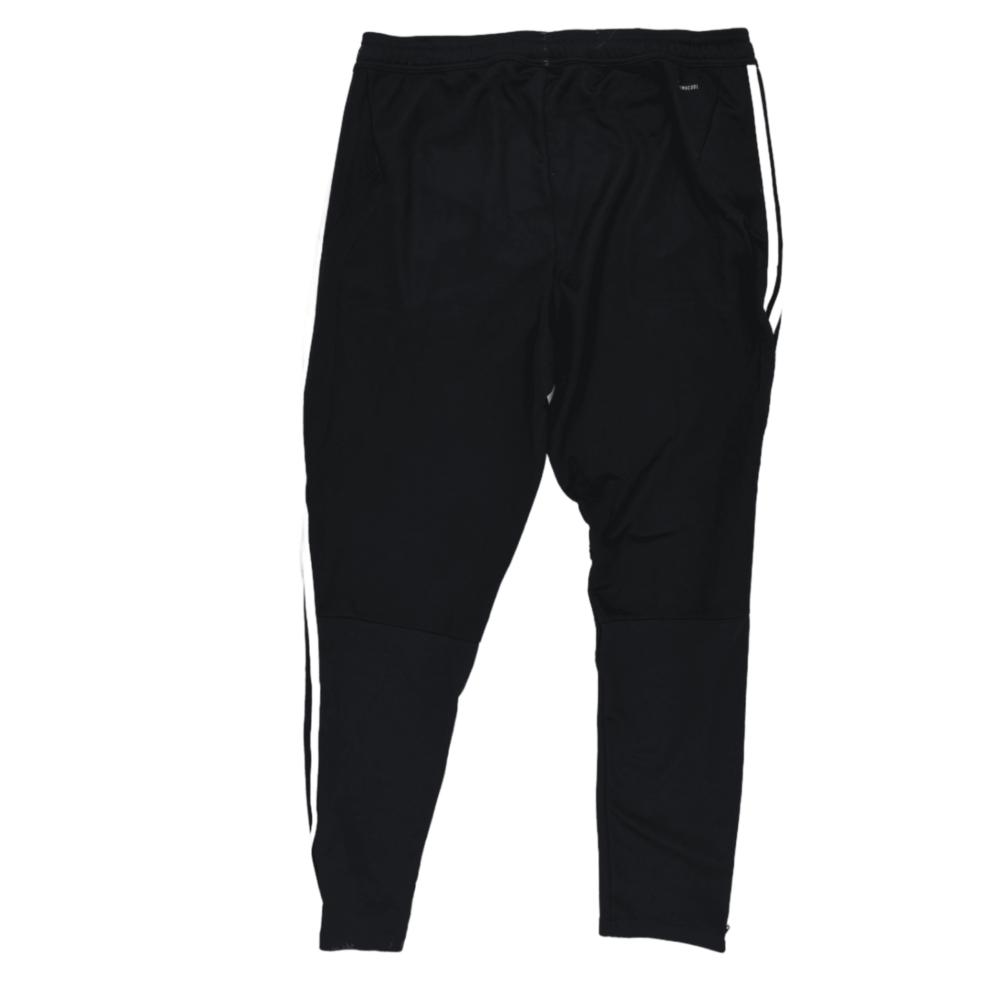 Adidas Black Track Pants Men's Medium Polyester Blend 76 cm Inseam 40 cm Waist Slim Fit
