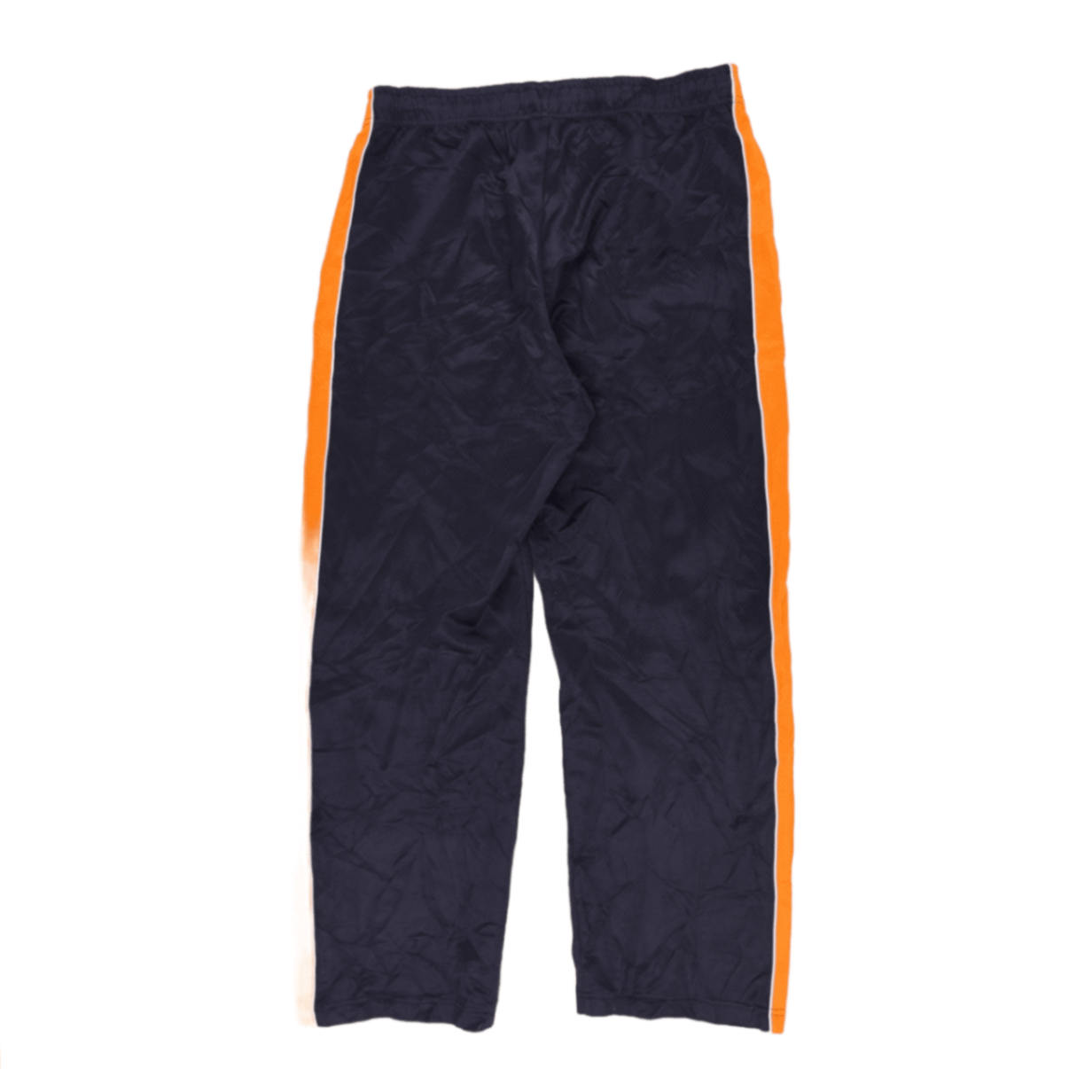 PUMA Navy Orange Track Pants Medium Polyester Vintage Mens Trousers 79 cm Inseam 40 cm Waist