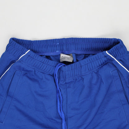 PUMA Men's Track Pants Cobalt Blue Size Medium Polyester 76 cm Inseam