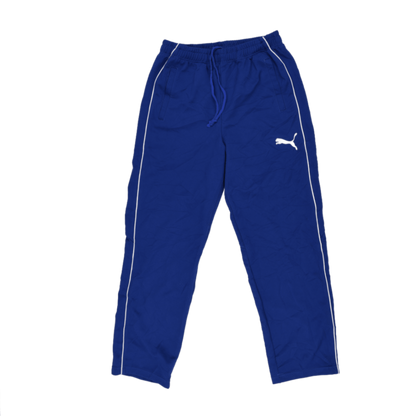 PUMA Men's Track Pants Cobalt Blue Size Medium Polyester 76 cm Inseam
