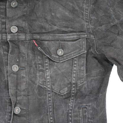 Levi's Black Denim Jacket Small Cotton Vintage Men's Clothing