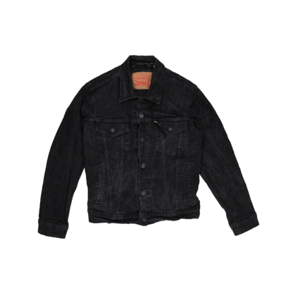 Levi's Black Denim Jacket Small Cotton Vintage Men's Clothing