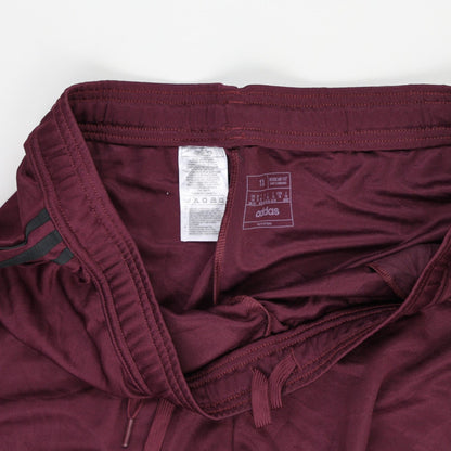 adidas Burgundy Track Joggers 1X Polyester Blend Men's Clothing