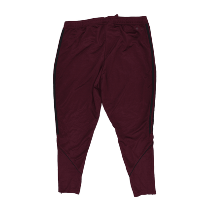 adidas Burgundy Track Joggers 1X Polyester Blend Men's Clothing