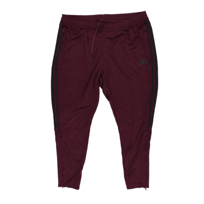 adidas Burgundy Track Joggers 1X Polyester Blend Men's Clothing