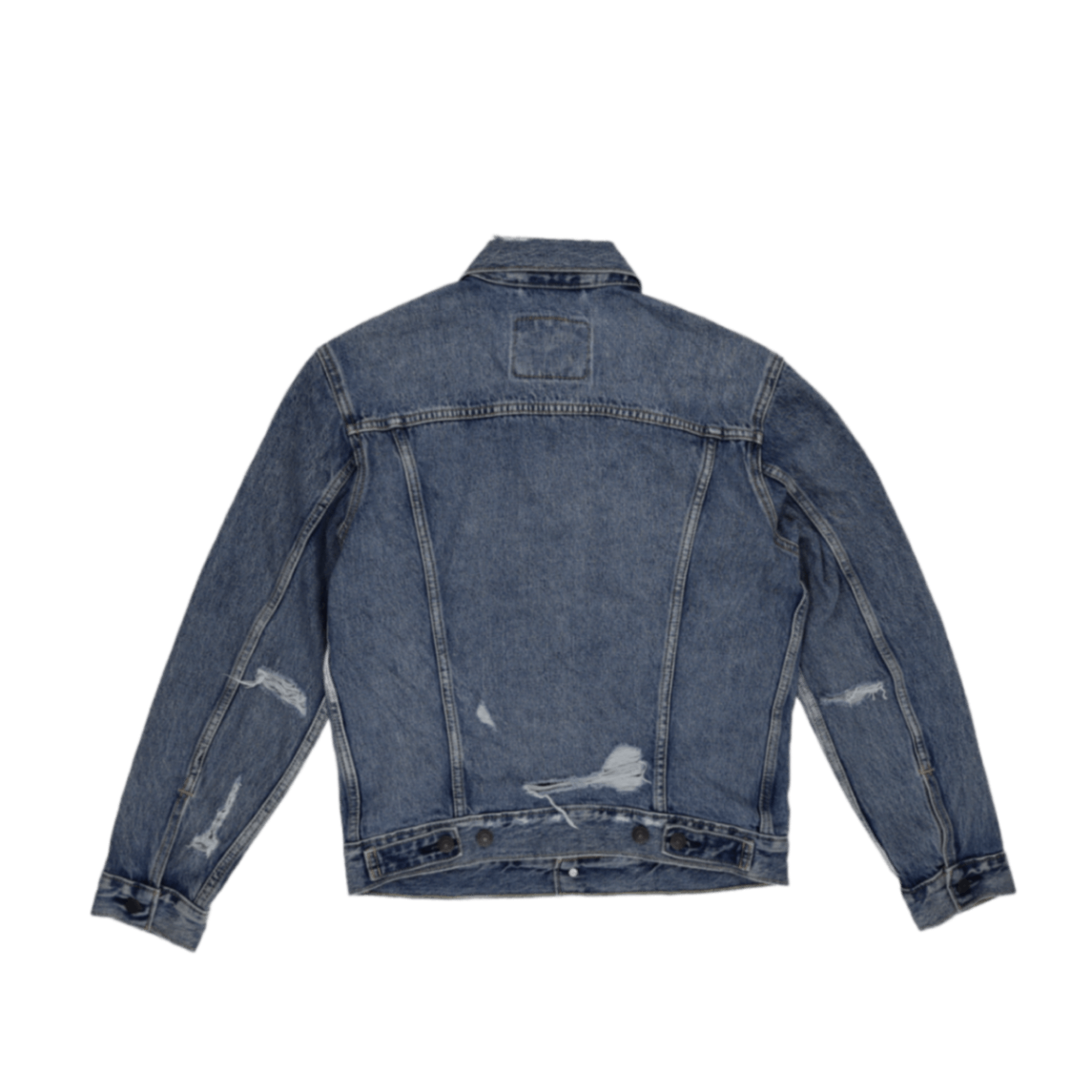 Levi's Vintage Blue Denim Jacket Medium 100 Percent Cotton Collared