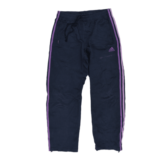 adidas Climalite Navy Track Bottoms Men's Medium 77cm Inseam 82cm Waist Polyester